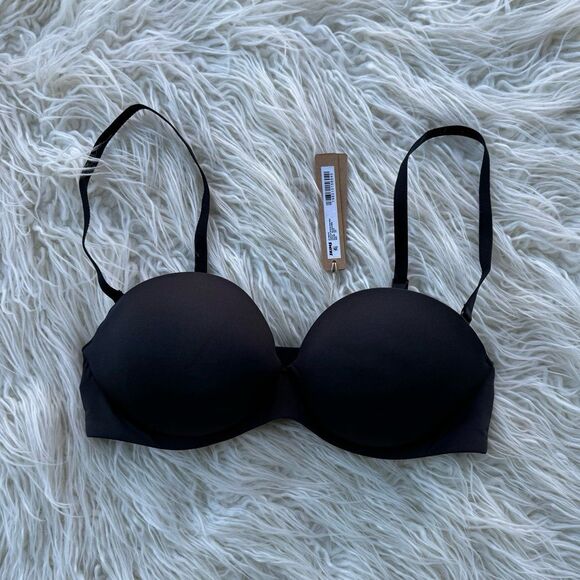 Skims Ultimate Push Up Strapless Bra Onyx Size 34C - Picture 2 of 8
